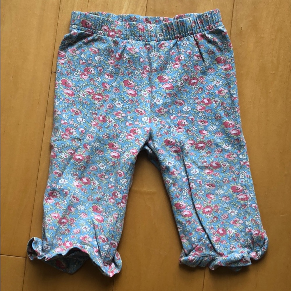 Blue Floral Pants